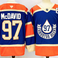 Men's Edmonton Oilers Connor McDavid #97 Fanatics Royal Player Jersey