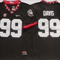 Men's Georgia Bulldogs Jordan Davis #99 Black Player Jersey