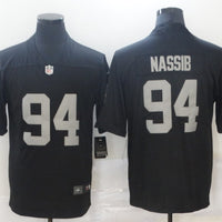 Men's Las Vegas Raiders Carl Nassib #94 Black Game Jersey1
