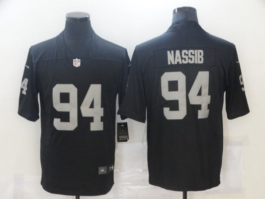 Men's Las Vegas Raiders Carl Nassib #94 Black Game Jersey1