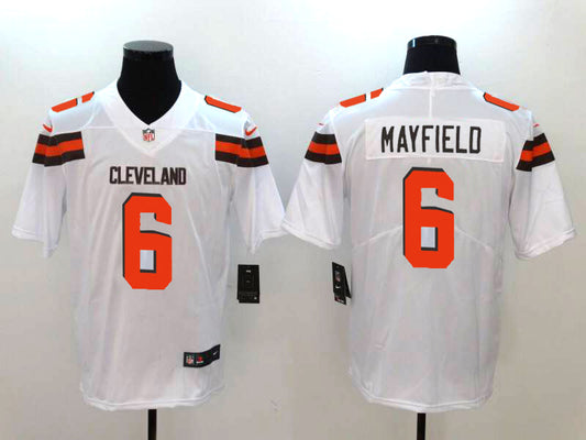 Men's Cleveland Browns Baker Mayfield #6 White Game Player Jersey1