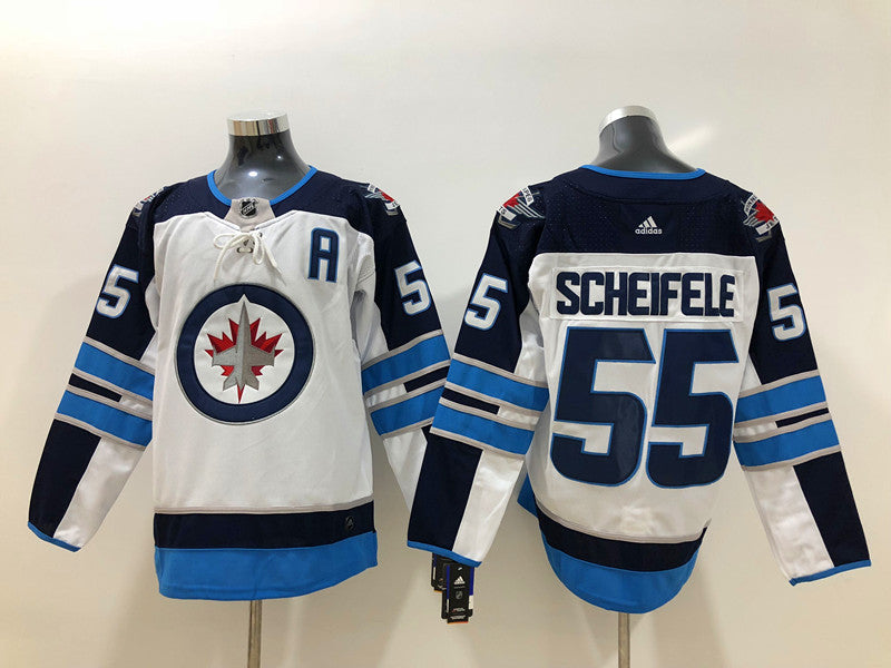 Men's Winnipeg Jets Mark Scheifele #55 White Player Jersey1