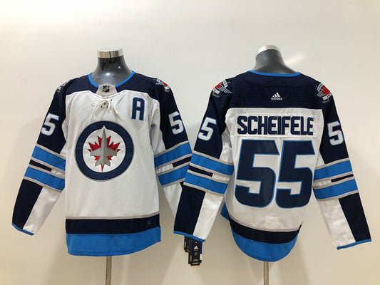 Men's Winnipeg Jets Mark Scheifele #55 White Player Jersey1