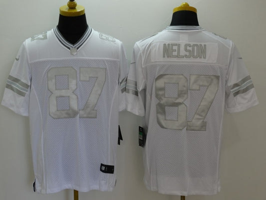 Men's Green Bay Packers Jordy Nelson #87 White Game Jersey1