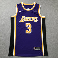 Men's Los Angeles Lakers Anthony Davis Purple #3 Swingman Jersey1