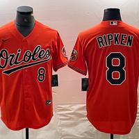 Men's Baltimore Orioles Cal Ripken Jr. #8 Orange Replica Baseball Jersey1