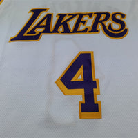 Men's Los Angeles Lakers Dalton Knecht #4 White Swingman Jersey1 - Association Edition