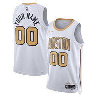Men's Boston Celtics White 2025/26 City Edition Swingman Custom Jersey