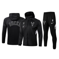 Men's Milwaukee Bucks 2019/20 Showtime Full-Zip Therma Flex Performance Hoodie