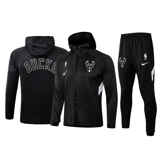 Men's Milwaukee Bucks 2019/20 Showtime Full-Zip Therma Flex Performance Hoodie