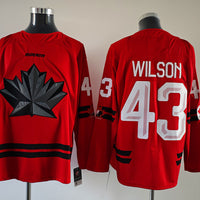 Men's Canada Hockey Tom Wilson #43 Red 2026 Winter Olympics Jersey