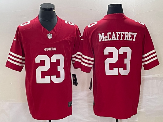 Men's San Francisco 49ers Christian McCaffrey #23 Red Game Jersey1