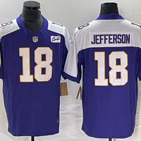 Men's Minnesota Vikings Justin Jefferson #18 Purple Vapor F.U.S.E. Limited Jersey1