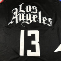 Men's LA Clippers Paul George Jordan Brand Black 2022/23 Statement Edition Swingman Jersey1