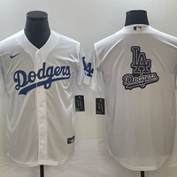 Men's Los Angeles Dodgers White Home Replica Team Jersey1