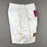 Men's Miami Heat White 2022/23 City Edition Basketball Shorts1