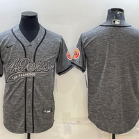 Men's San Francisco 49ers Gray Blank Jersey1