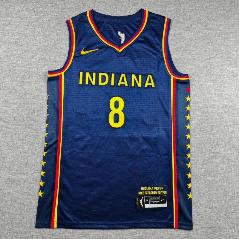 Men's Indiana Fever Sophie Cunningham #8 Navy Swingman Jersey