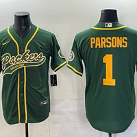 Men's Green Bay Packers Micah Parsons #1 Green Player Jersey