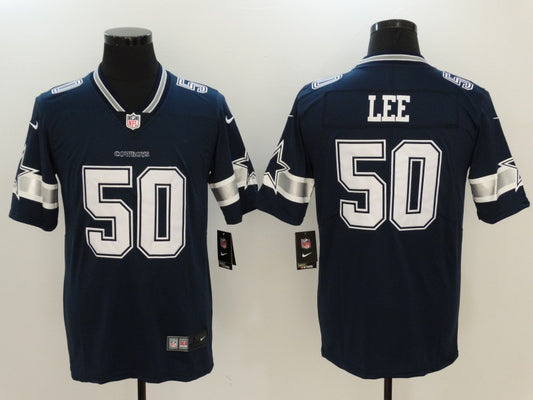 Men's Dallas Cowboys Sean Lee #50 Navy Game Player Jersey1