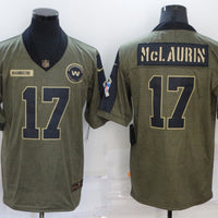Men's Washington Commanders Terry Mclaurin #17 Brown Game Jersey1