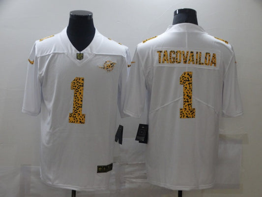 Men's Miami Dolphins Tua Tagovailoa #1 White Game Jersey1