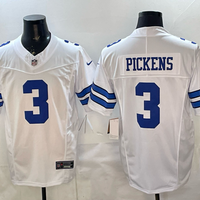 George Pickens #3 Dallas Cowboys White Game Jersey - JerseysFreak