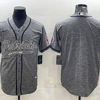 Men's New England Patriots Gray Blank Jersey1