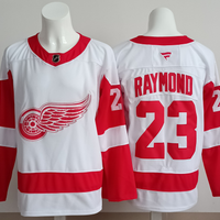 Men's Detroit Red Wings Lucas Raymond #23 White Breakaway Player Jersey