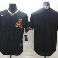 Men's Arizona Diamondbacks Black Replica Blank Jersey1