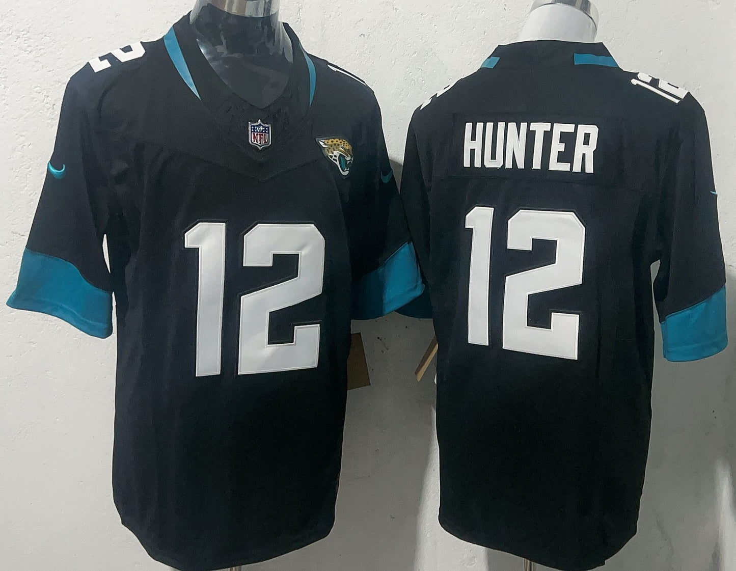 Men's Jacksonville Jaguars Travis Hunter #12 Black Alternate Game Jersey