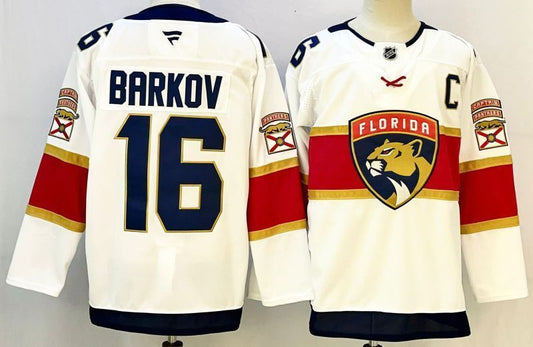 Men's Florida Panthers Aleksander Barkov #16 Fanatics White Player Jersey