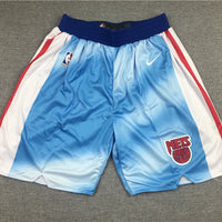 Men's Brooklyn Nets Blue Basketball Shorts1