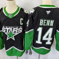 Men's Dallas Stars Jamie Benn #14 Black Premium Player Jersey
