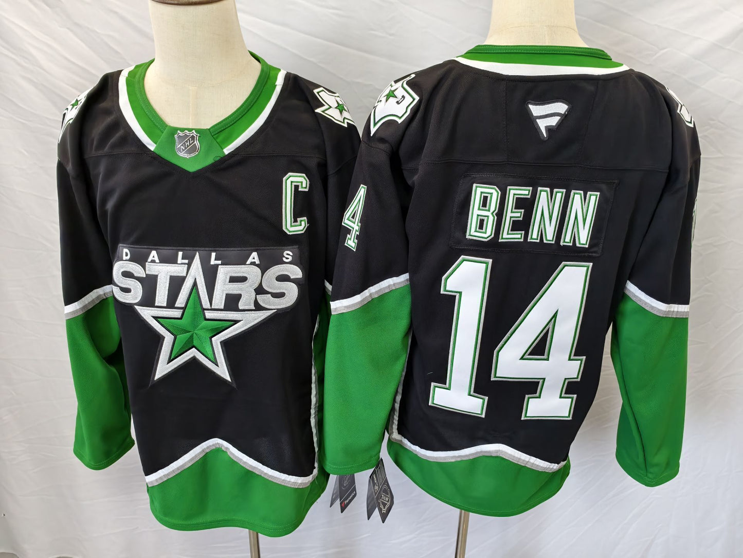 Men's Dallas Stars Jamie Benn #14 Black Premium Player Jersey