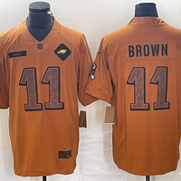 Men's Philadelphia Eagles A.J. Brown #11 Brown 2023 Salute To Service Limited Jersey1