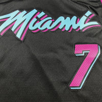 Men's Miami Heat Giannis Antetokounmpo #7 Black 2025/26 City Edition Swingman Jersey