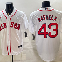 Men's Boston Red Sox Ceddanne Rafaela #43 White Home Replica Jersey
