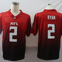 Men's Atlanta Falcons Matt Ryan #2 Red 2nd Alternate Game Jersey1