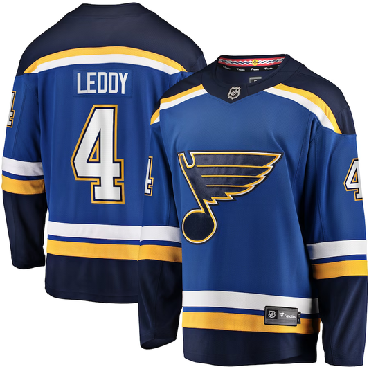 Men's St. Louis Blues Nick Leddy #4 Blue Home Breakaway Player Jersey1