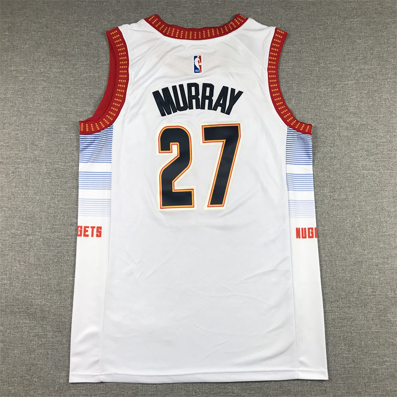 Men's Denver Nuggets Jamal Murray #27 Silver 2022/23 Swingman Jersey1 - City Edition