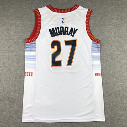 Men's Denver Nuggets Jamal Murray #27 Silver 2022/23 Swingman Jersey1 - City Edition