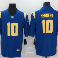 Men's Los Angeles Chargers Justin Herbert #10 Blue 2nd Alternate Game Jersey1