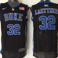Men's Duke Blue Devils Christian Laettner #32 Black Player Jersey