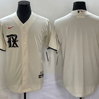 Men's Texas Rangers Cream 2023 City Connect Replica Blank Jersey1