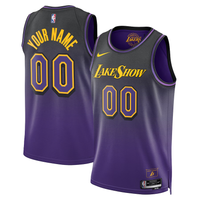 Men's Los Angeles Lakers Purple 2024/25 Custom Swingman Jersey1 - City Edition