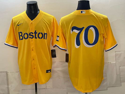 Men's Boston Red Sox Bryan Tolle #70 Gold City Connect Limited Jersey
