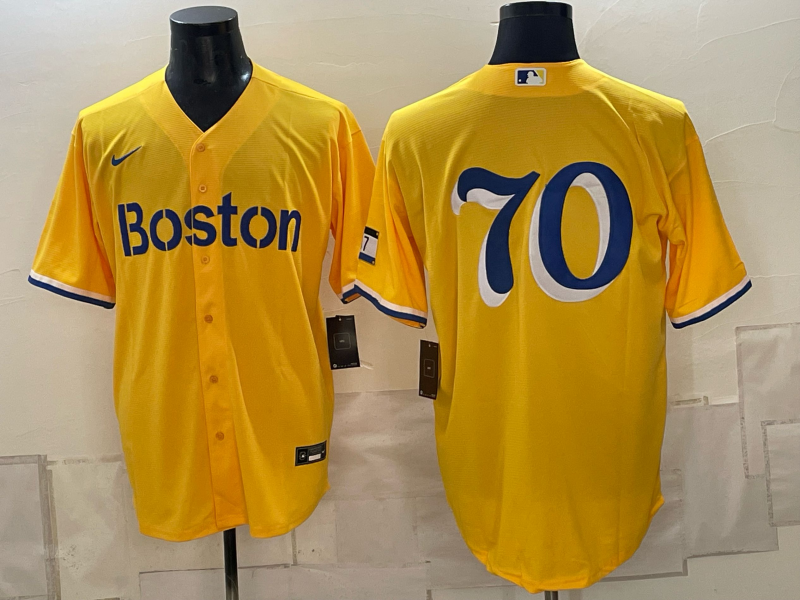 Men's Boston Red Sox Bryan Tolle #70 Gold City Connect Limited Jersey