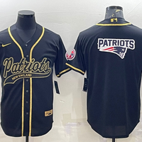 Men's New England Patriots Black Game Jersey1