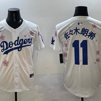 Men's Los Angeles Dodgers Roki Sasaki #11 White Game Jersey1
